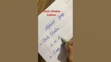 Cursive writing for beginners part01| Alphabet group | clock climber letters #english#shorts#cursive