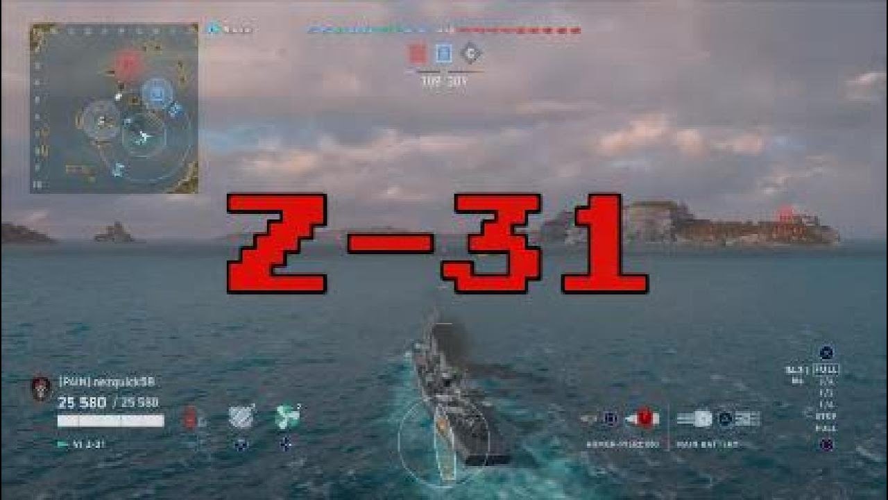An absolute soul crusher for the Z-31...World of Warships Legends