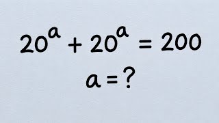 99% Fail This Simple Exponent Puzzle! Can You Solve for a 🤯