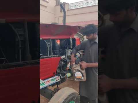 MF 375 engine service oil #arbaztractor #tractorzone @tractorzone786