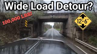 100,000 Lb Truck Routed On Old Roads For No Good Reason...