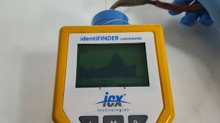 Testing a ICx identiFINDER-U Underwater Gamma Spectrometer Radionuclide Identifier