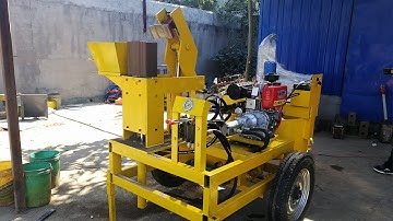 mobile diesel power hydraform soil earth interlocking block making machine for sale with low cost
