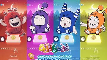 Oddbods Family : Fuse Run vs Jeff Run vs Pogo Run vs Slick Run | Oddbods Turbo Run #31