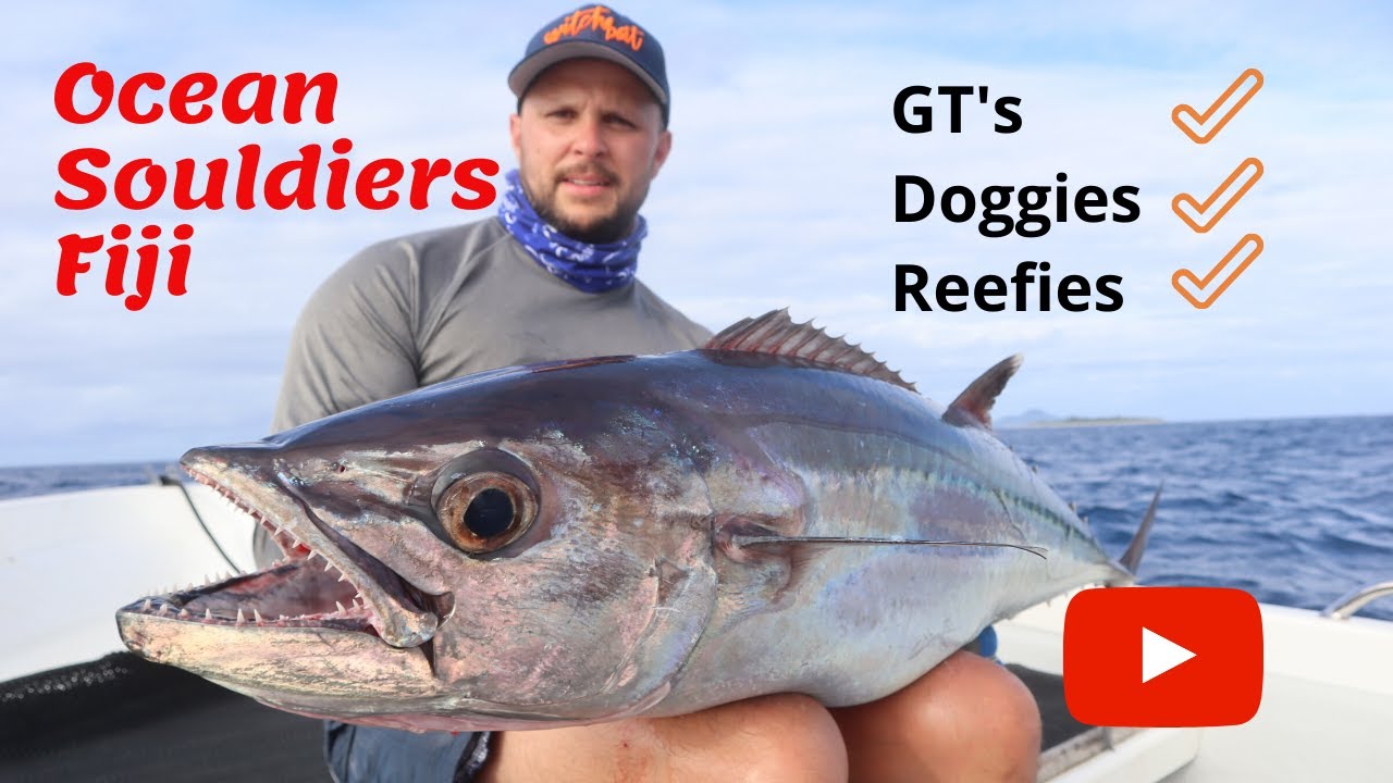 Dogtooth Tuna & GT Popping in Paradise Ocean Souldiers Fiji YouTube