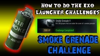 Call Of Duty Advanced Warfare How To Do the Smoke Grenade Challenge