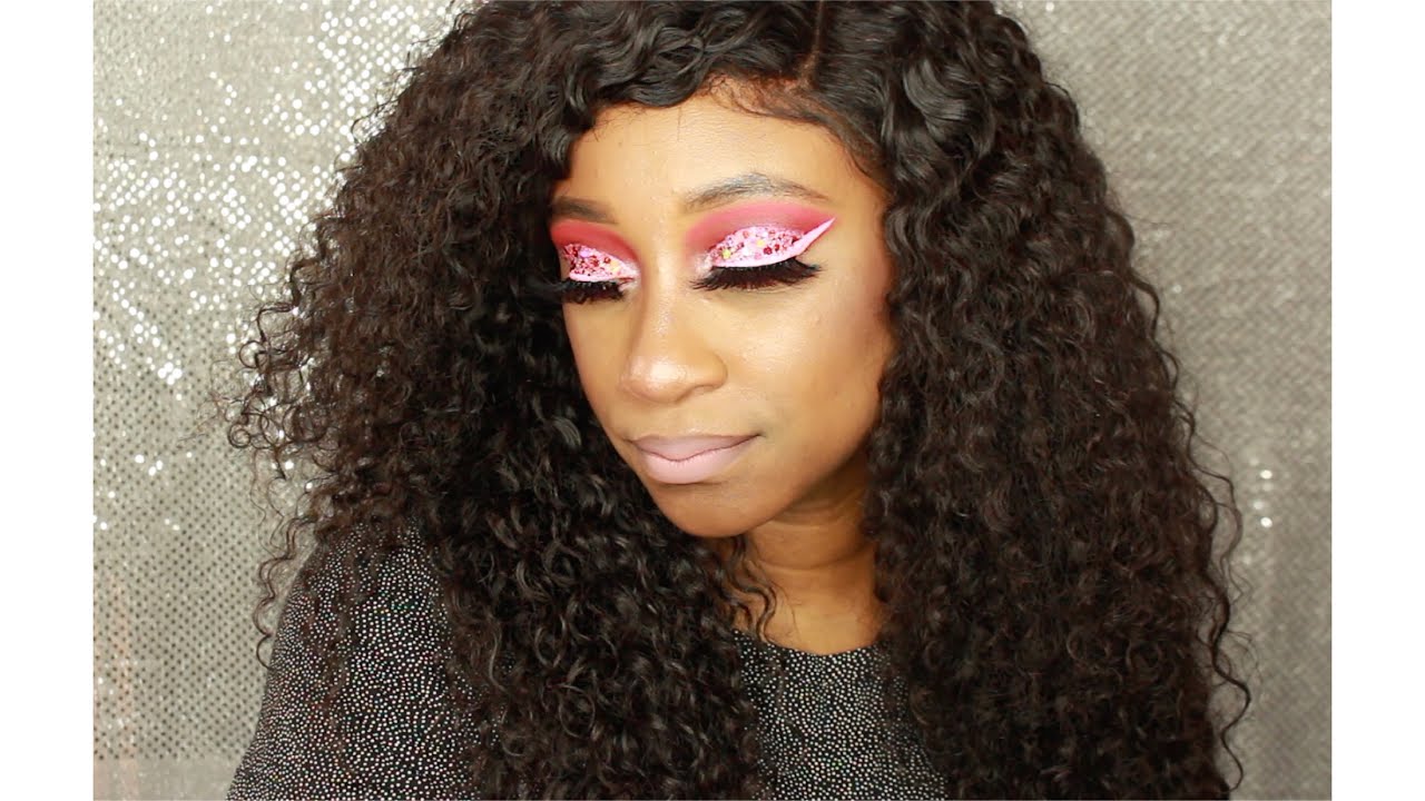 Pink Glitter Glam Makeup Tutorial - YouTube