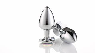 Cloud 9 Gems Silver Chromed Anal Plug-Large