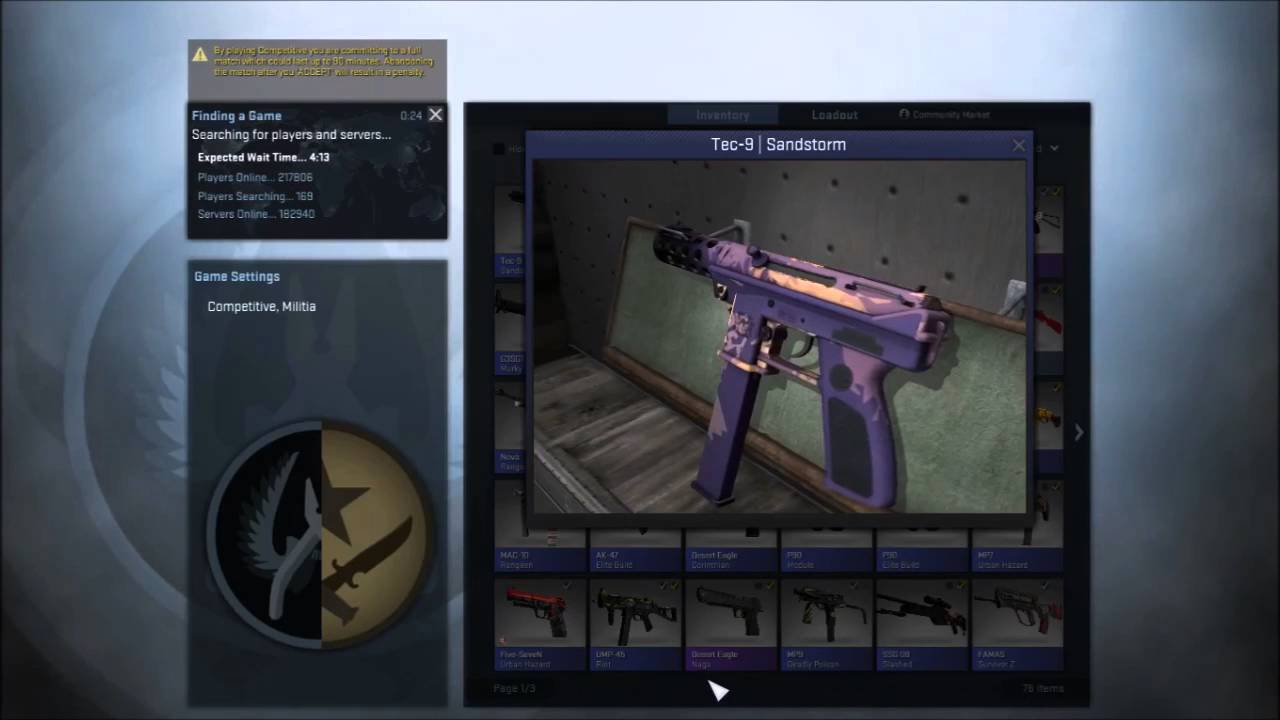 CSGO Tec-9  Sandstorm Give-away UPDATE!