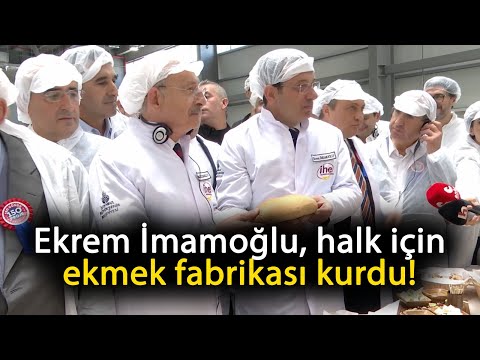 Ekrem İmamoğlu, halk için ekmek fabrikası kurdu! Efsane Başkan Ahmet İsvan'ın adı verildi.
