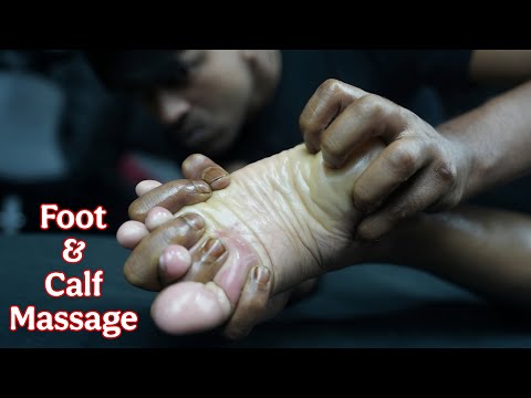 Deep Pressure Calf & Foot Massage For Deep Sleep | Indian Barber ASMR Therapy For Insomnia