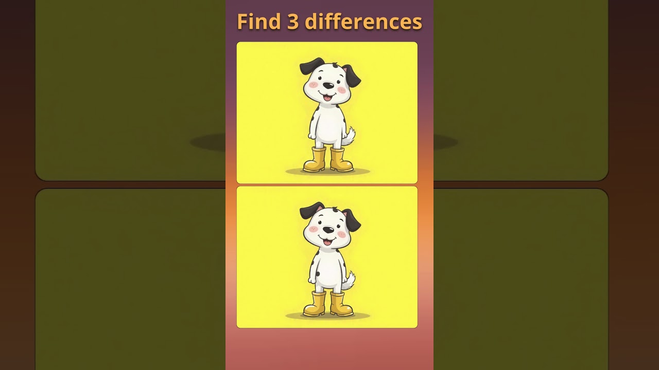 Find 3 Differences – Spot the Difference Challenge 
