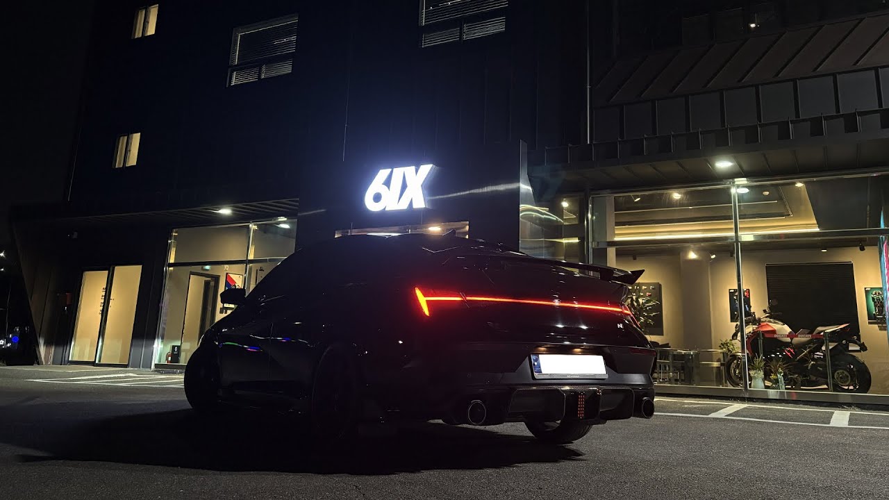 아반떼N 타고 카페식스 방문기