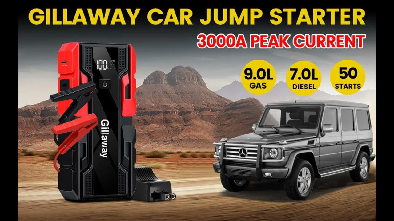Gillaway 001B Car Jump Starter YouTube