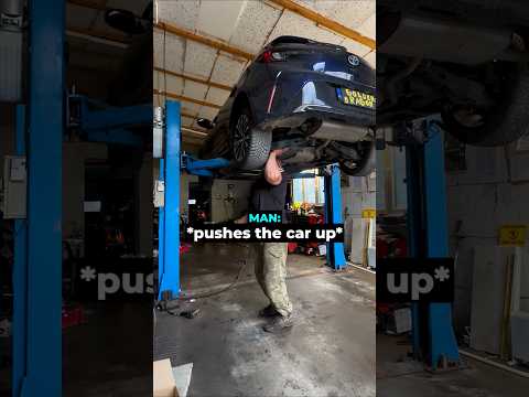 When One Man Takes The Car's Full Weight...