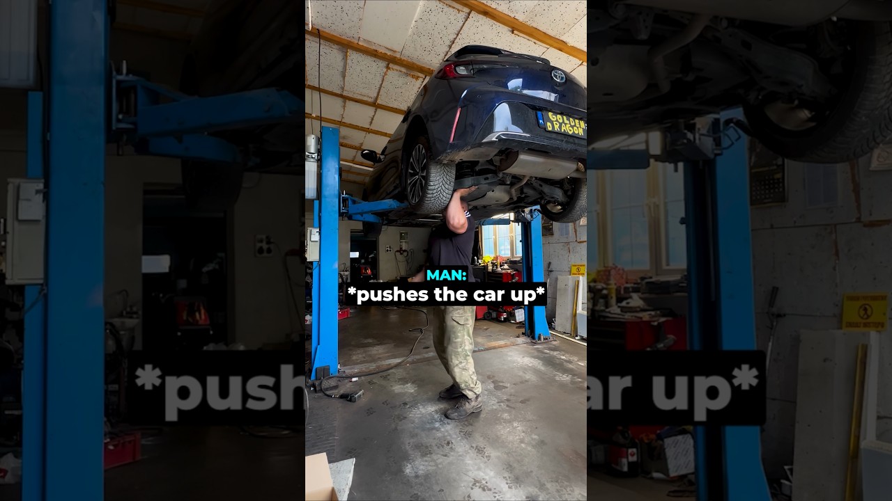 When One Man Takes The Car's Full Weight...