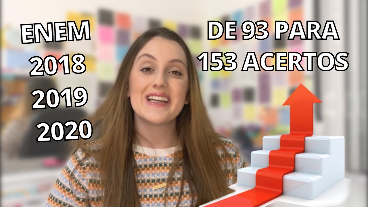 Minha EVOLUÇÃO de NOTAS e ACERTOS no ENEM 