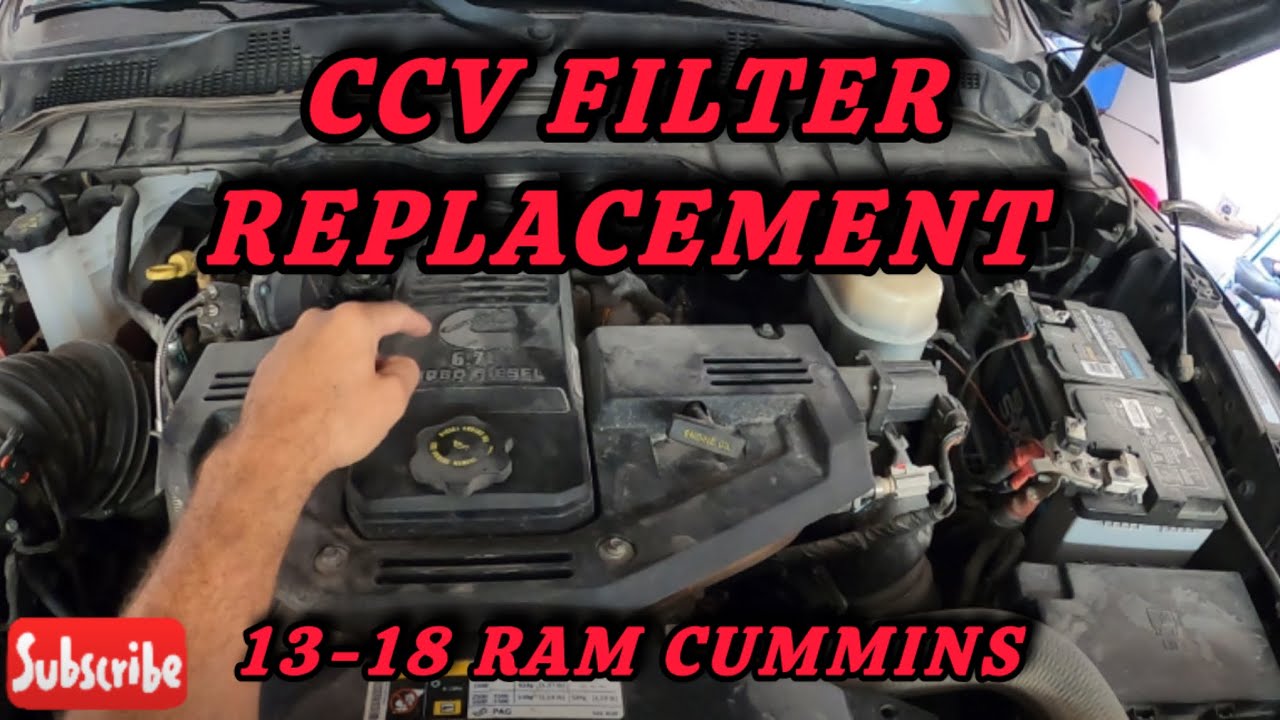 RAM CUMMINS CCV FILTER REPLACEMENT 6.7 Cummins Diesel