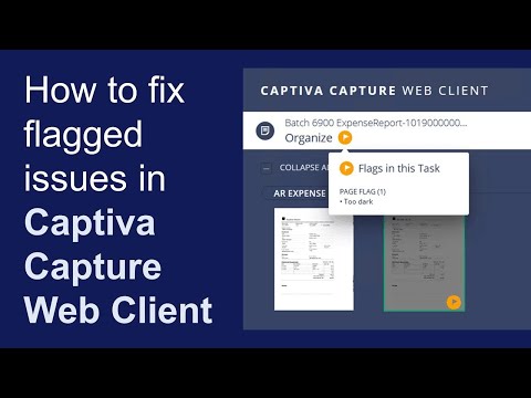 How to fix flagged issues in Intelligent Capture Web Client | OpenText Intelligent Capture