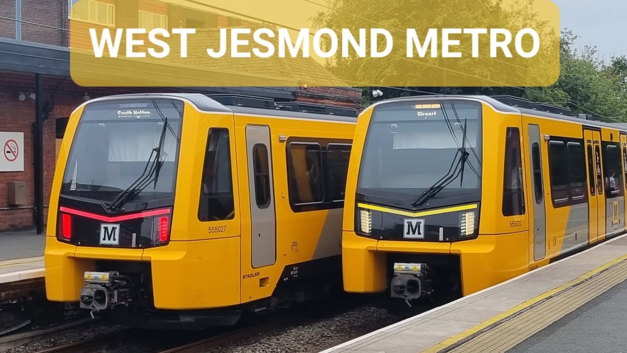 T&W Metro trains at West Jesmond (19/07/2025)