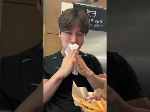 햄버거와 화끈한 저녁시간~💦