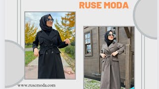 Kaşe Kaban - Uygun Fiyatlı Tesettür Giyim - Tesettür Giyim - (RUSEMODA) screenshot 5