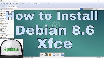 How to Install Debian 8.6 XFCE Desktop + Review on VMware Workstation Tutorial [HD]