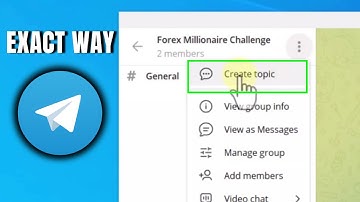 How To Create Topic in Telegram Group