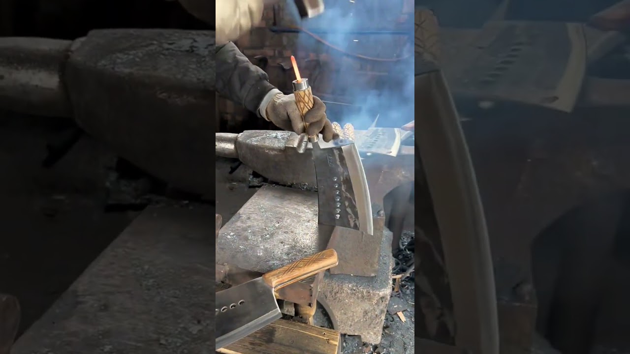 The Process Of Knife Handle Installation - Good tools and machinery make work easy