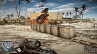 The correct way to take out a target in the test range.