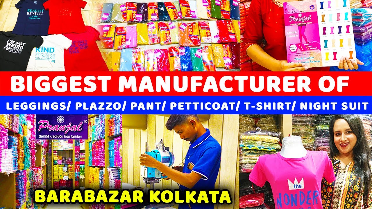 Ladies Bottom Wear Manufacturers in Kolkata Saree Shaper Leggings Palazzo Wholesale in