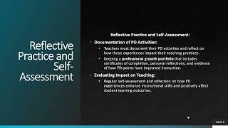Professional Growth Plan