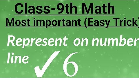 Repersent root 6 on number line | locate √6 on number line | √6 on number line | Number system,root6