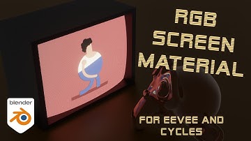 Blender RGB Screen Material Walkthrough