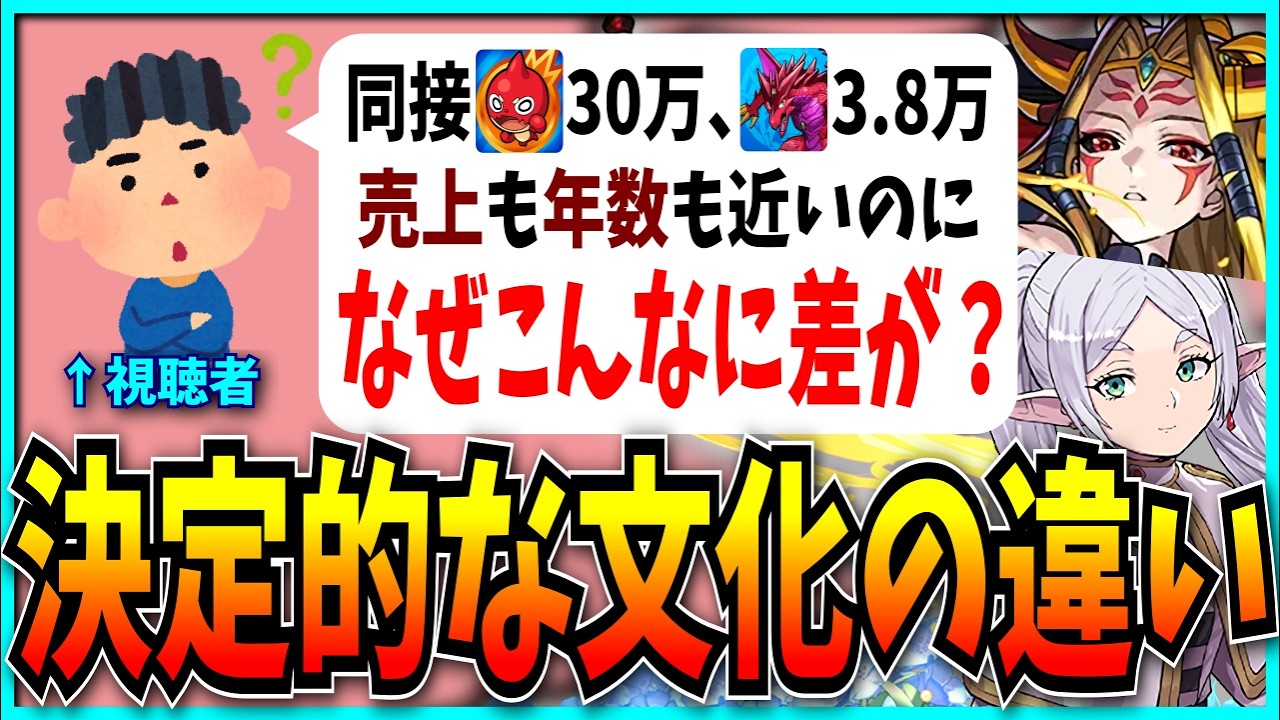 売上はあるのに同接は激減…同じ周年放送なのにここまで差がつく理由とは？【パズドラ・モンスト・14周年・葬送のフリーレンコラボ】