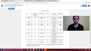Decision Making Assignment