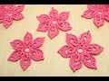 ЦВЕТОК крючком с объемной серединкой Flower for Irish lace - How to crochet flower