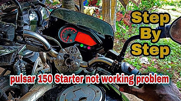 pulsar 150 self starter not working problem || How to Fix pulsar starter problem ||pulsar ka starter