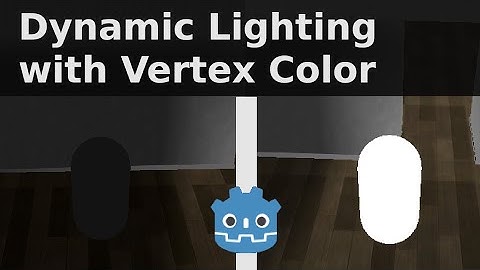 Fake Dynamic Lighting with Vertex Colors in Godot 4