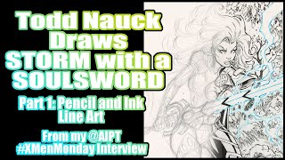 Drawing Storm with a Soulsword for AIPT s Part 1 line art