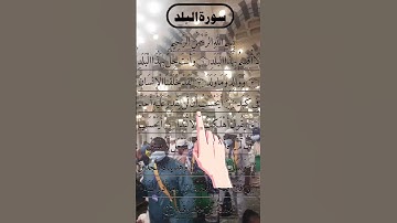SURAH AL BALAD MOST BEAUTIFUL VOICE 🤲 سورة البلد #egzonibrahimi