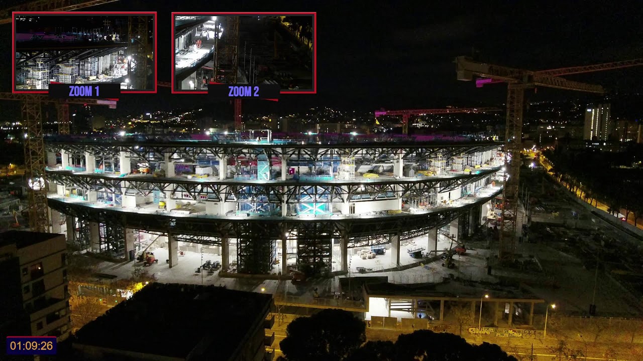 Emissió en directe 4K! 07/01/26 de Las Obras del Camp Nou!