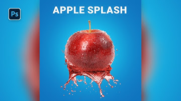 Photoshop Tutorial: How to use splash water effect - Apple Paint Splash Effect/Splatter Effect