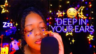 ASMR✨💜 Halloween Trigger Words DEEEEP In Your Ears 🎃👂🏾🦇 (DEEP EAR ATTENTION🤤✨)