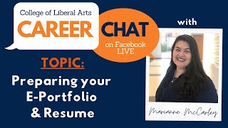 CLA Career Chat #2 | E-Portfolio