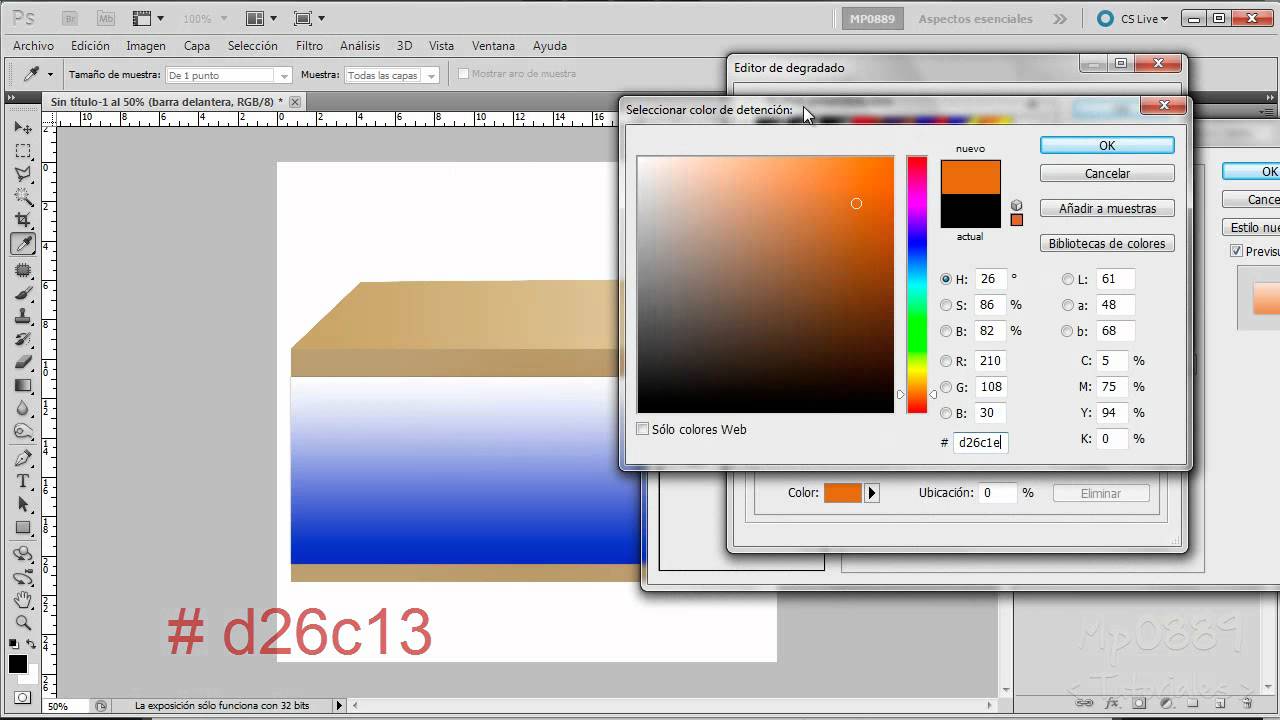 Como hacer caja de carton 3D en Photoshop - YouTube