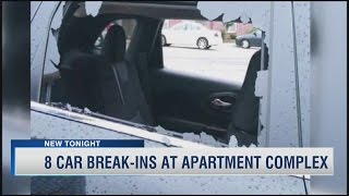 8 Car Break-Ins at Apartment Complex