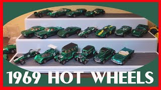 1969 Hot Wheels All in the COLOR GREEN - Redlines Rock!