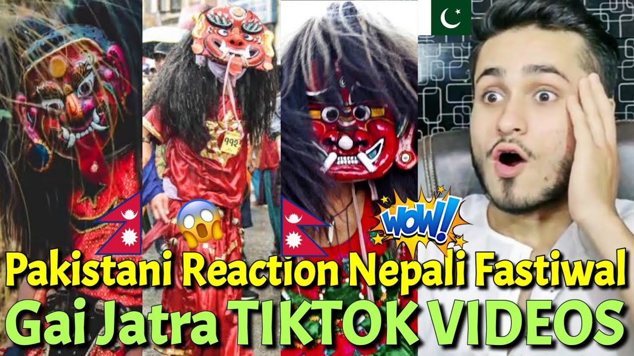 Pakistani Reaction Nepali Fastiwal Gai Jatra Lakhy TIKTOK VIDEOS | Rk ReActions