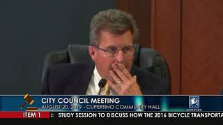 Cupertino City Council Meeting - August 20, 2019  (Part 1)